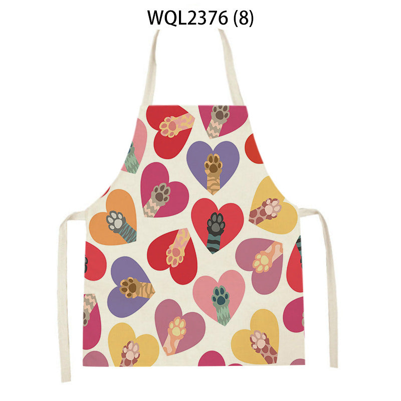 Cartoon Apron Kitchen Printing Sleeveless Blouse