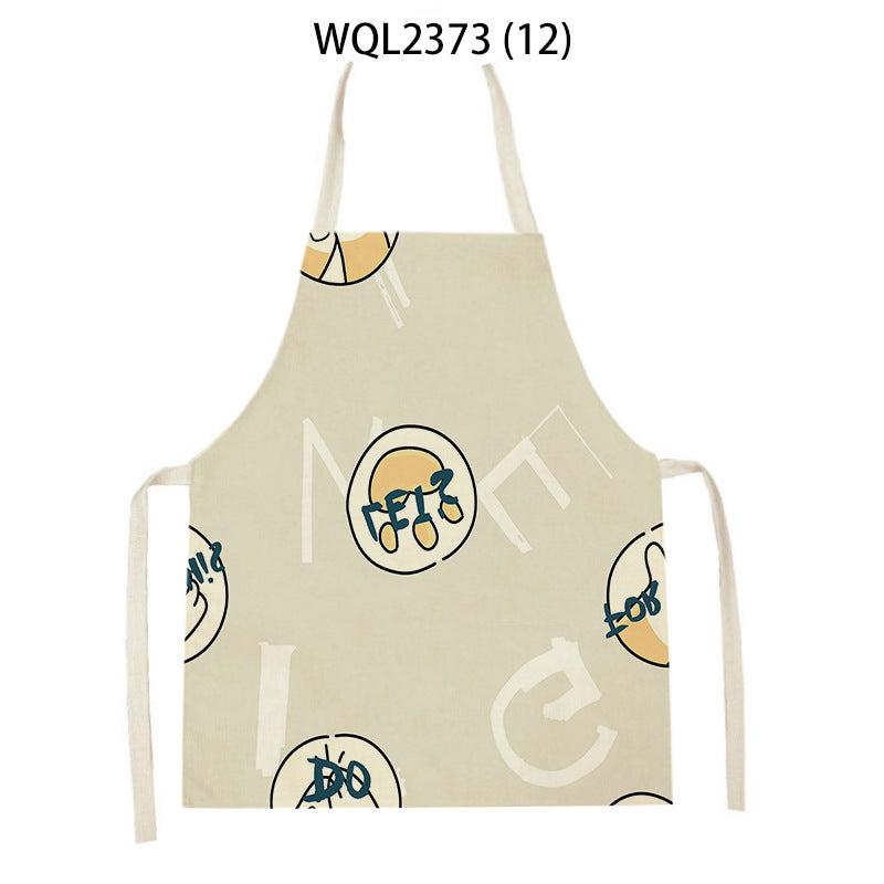 Cartoon Apron Kitchen Printing Sleeveless Blouse