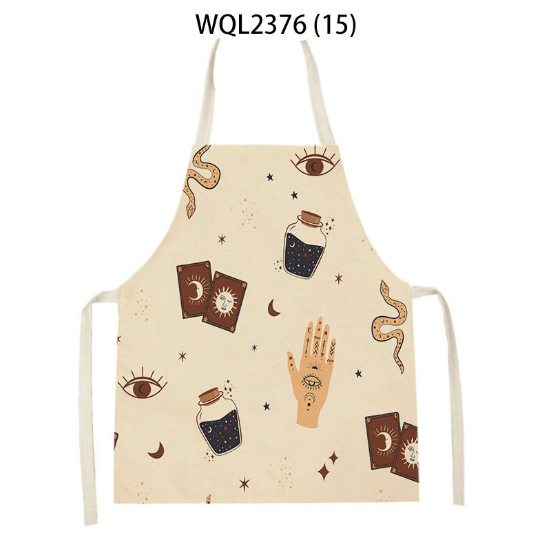 Cartoon Apron Kitchen Printing Sleeveless Blouse