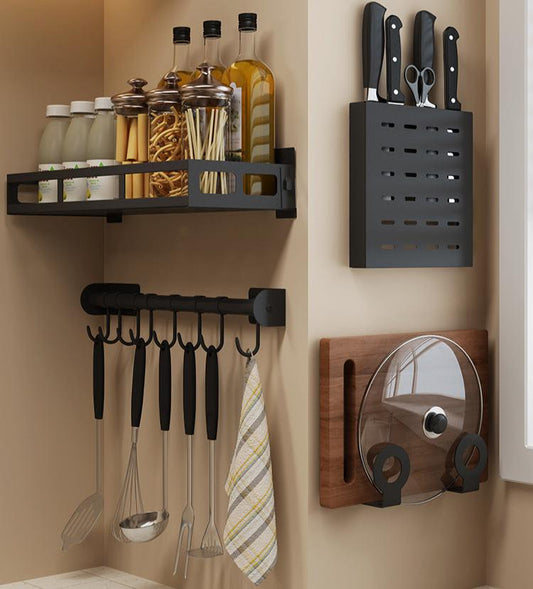 Perforated stainless steel kitchen shelf