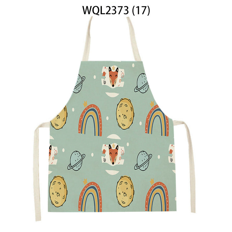 Cartoon Apron Kitchen Printing Sleeveless Blouse