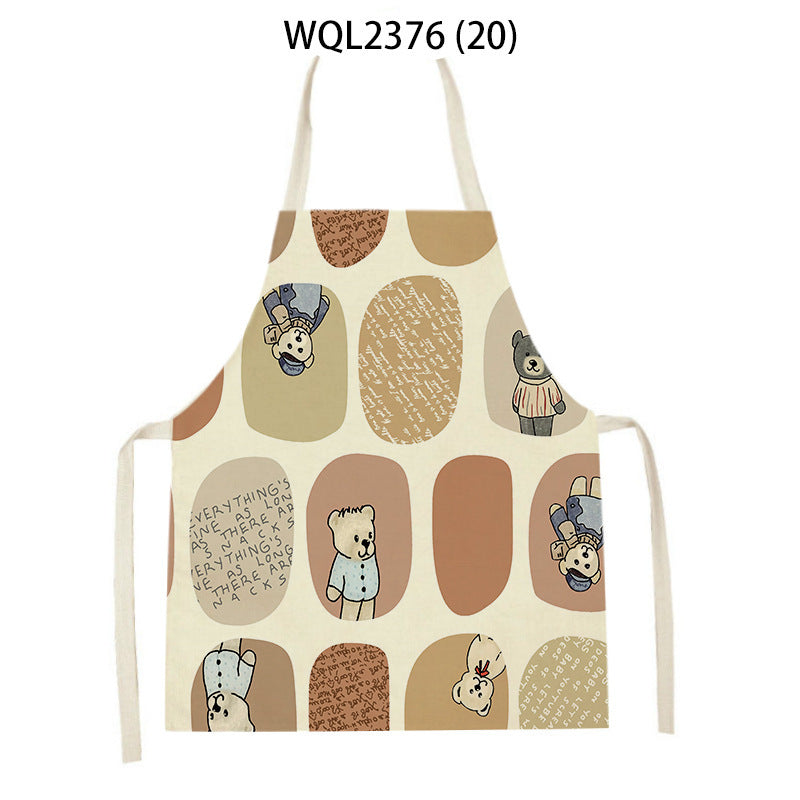 Cartoon Apron Kitchen Printing Sleeveless Blouse