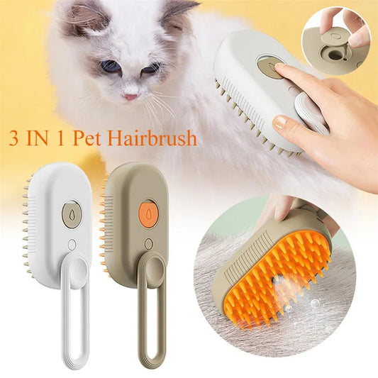 3 in 1 Cat And Dog Steam Brush