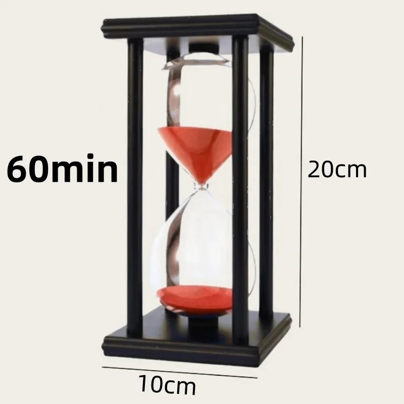 Wooden Black Frame Hourglass