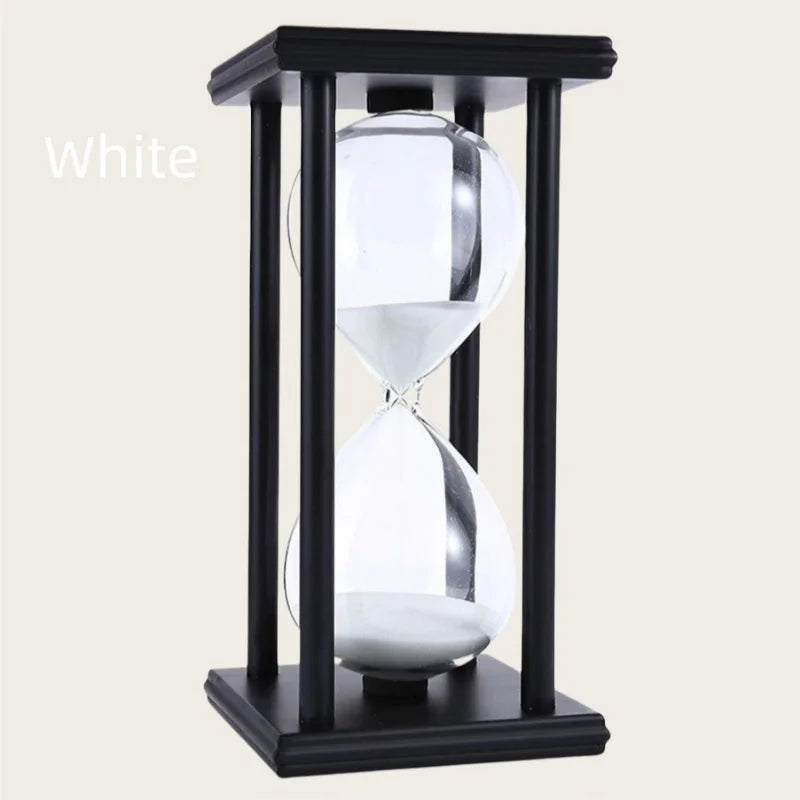 Wooden Black Frame Hourglass