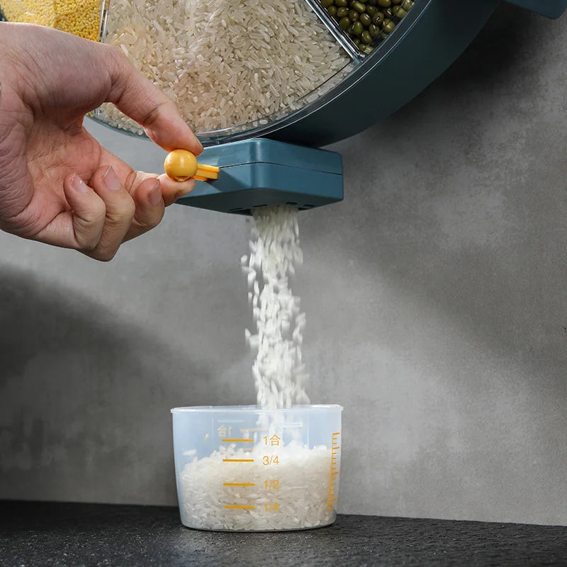 Wall mounted cereal dispenser