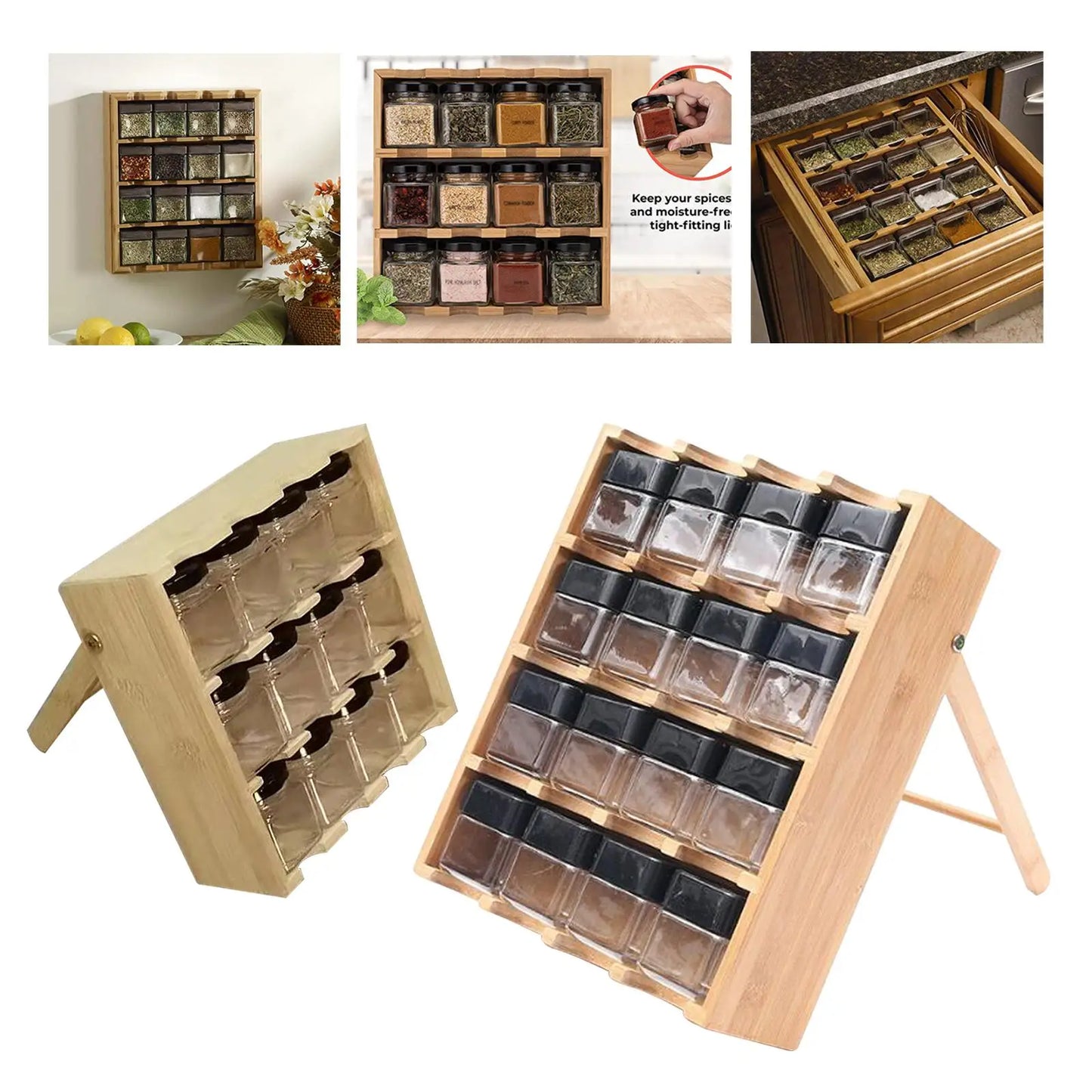 Wooden Spice Rack