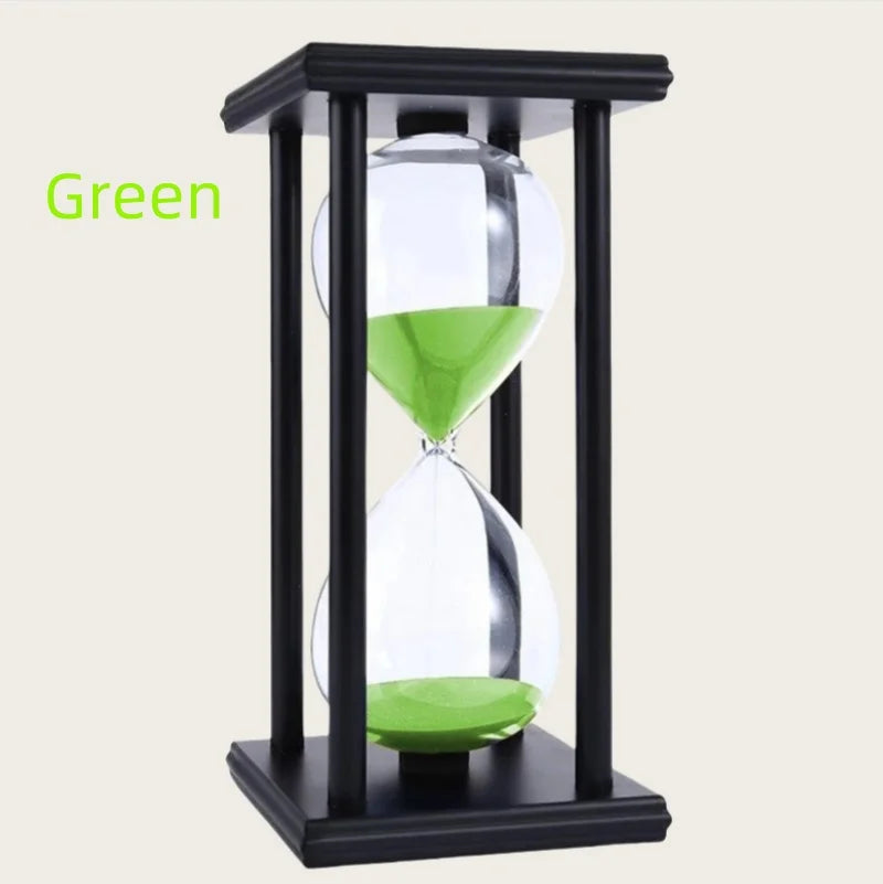 Wooden Black Frame Hourglass