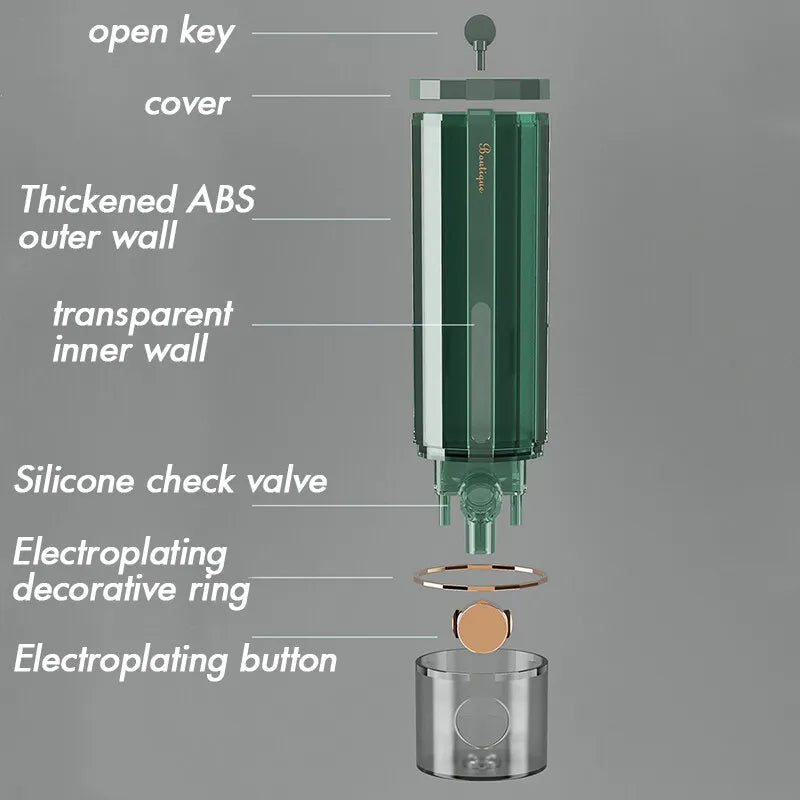 Mounted Bathroom Liquid Soap Dispenser