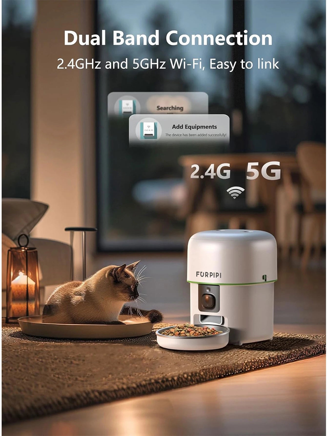 Automatic Cat Feeder With 5GWiFi Tuya