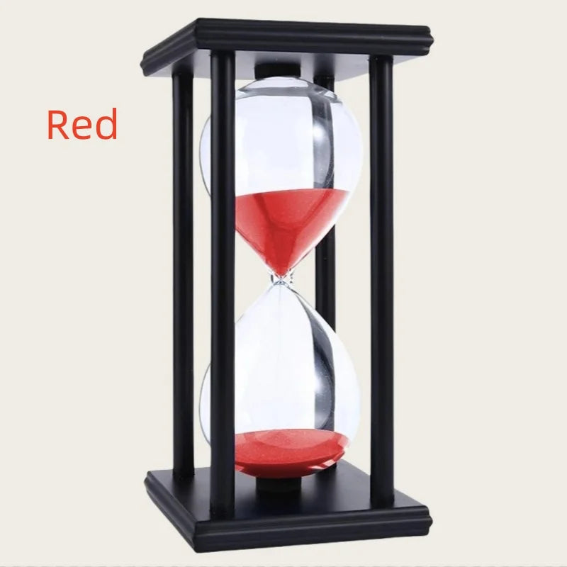 Wooden Black Frame Hourglass