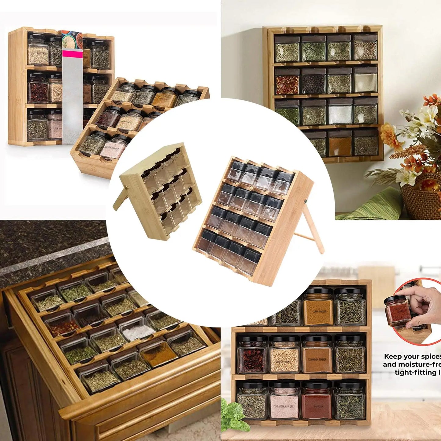 Wooden Spice Rack