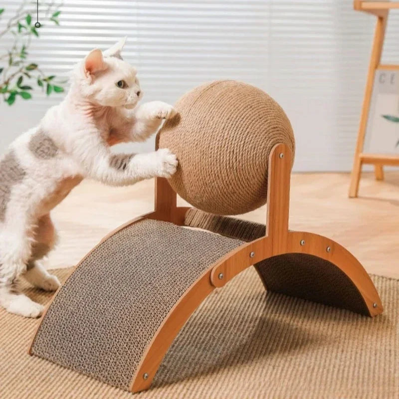 2 In 1 Cat Scratching Ball