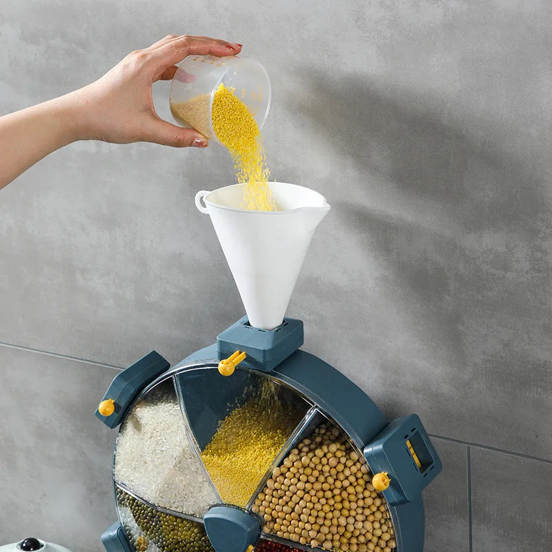 Wall mounted cereal dispenser