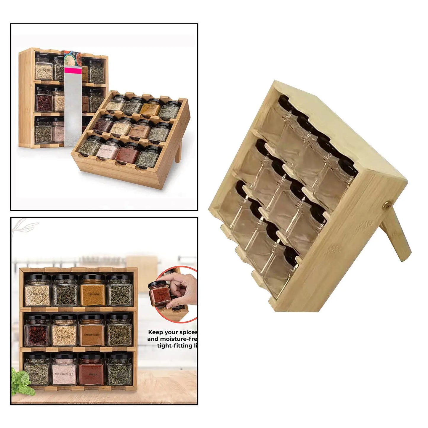 Wooden Spice Rack