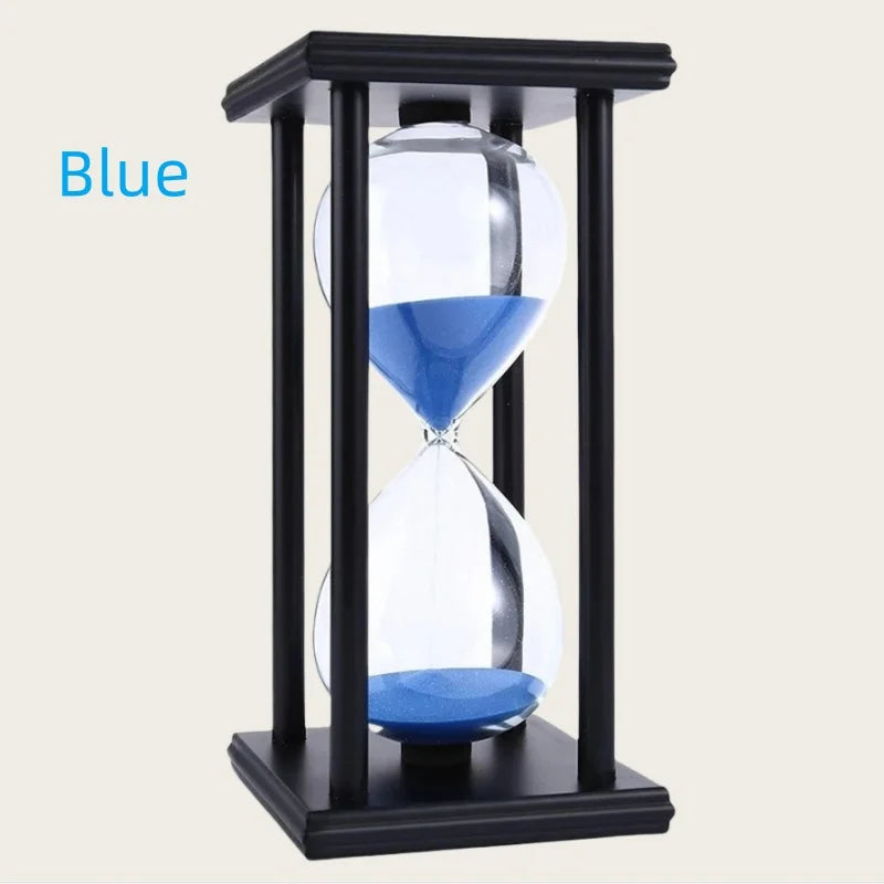 Wooden Black Frame Hourglass