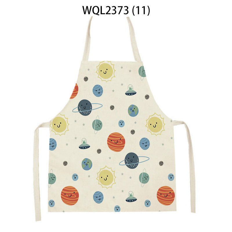 Cartoon Apron Kitchen Printing Sleeveless Blouse