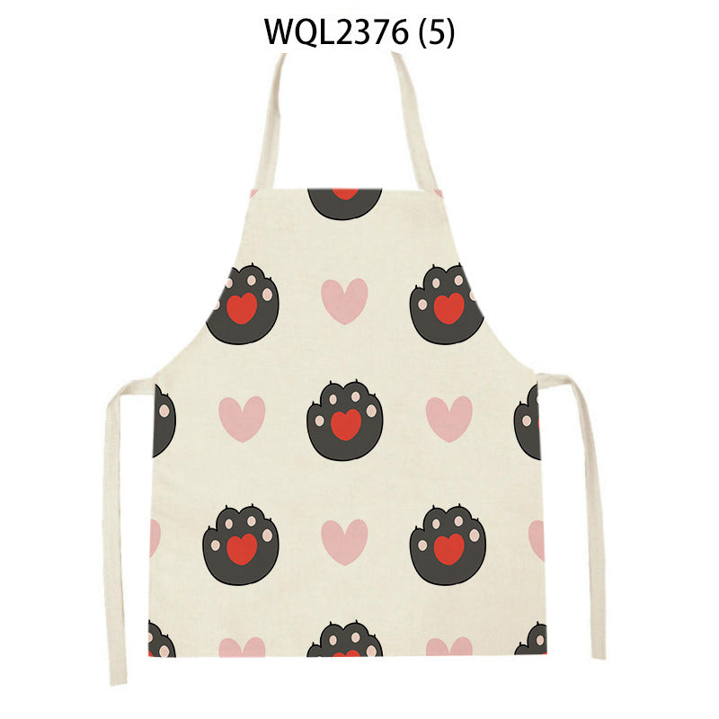 Cartoon Apron Kitchen Printing Sleeveless Blouse