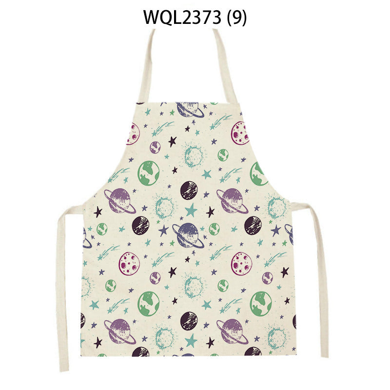 Cartoon Apron Kitchen Printing Sleeveless Blouse