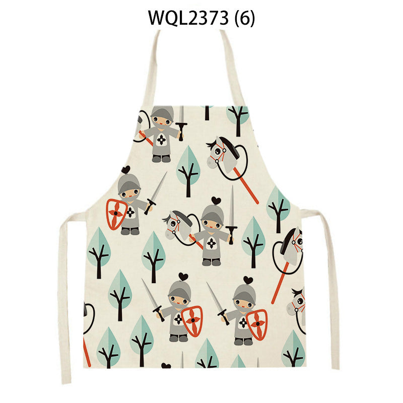 Cartoon Apron Kitchen Printing Sleeveless Blouse